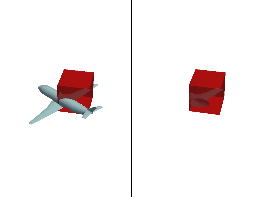 clip with plane box